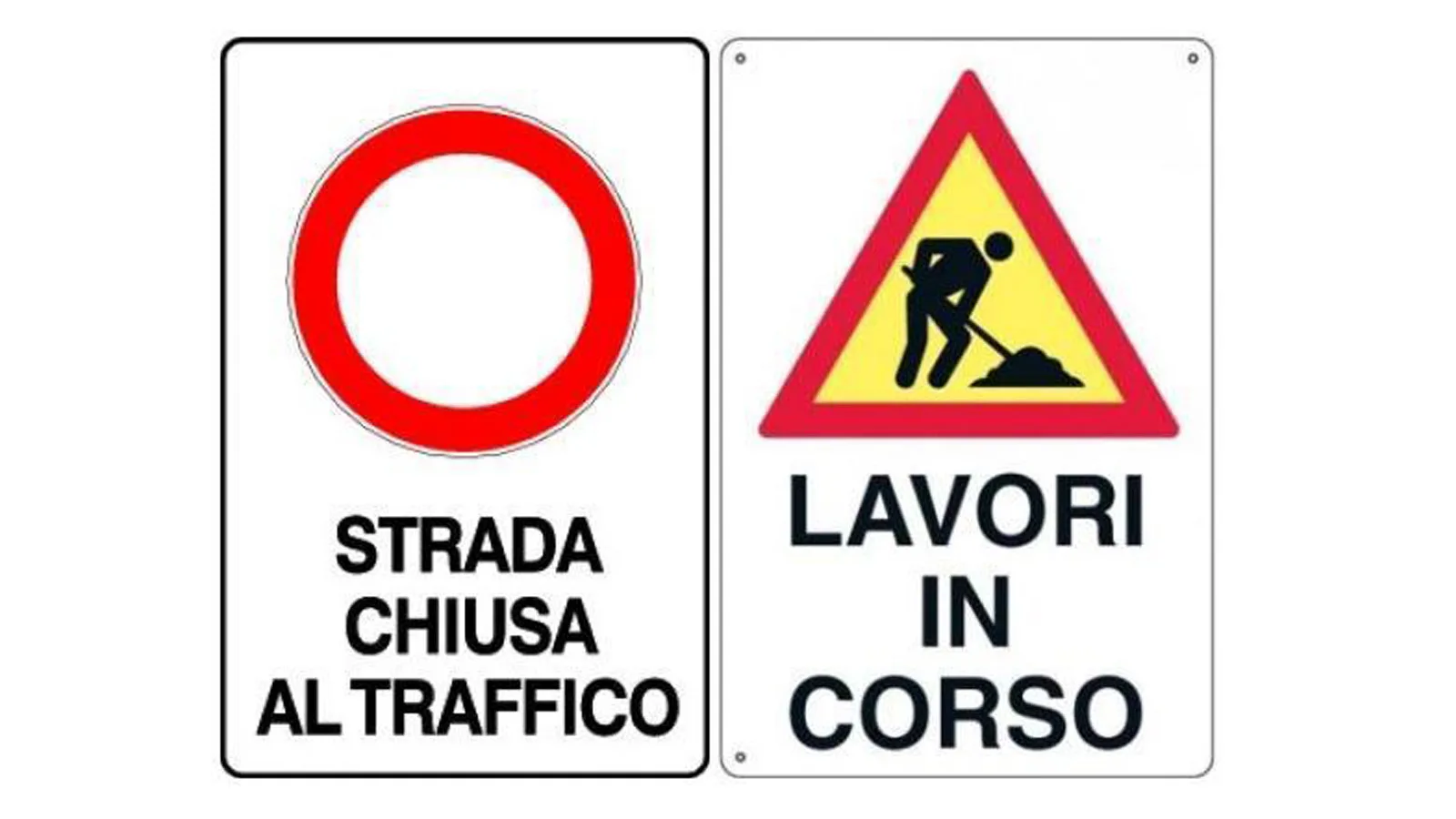 chiusura strada